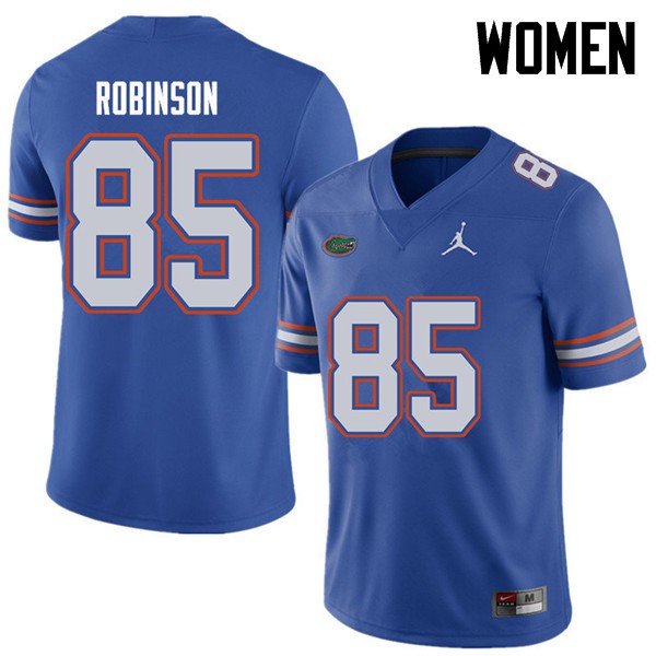 Jordan Brand Women #85 James Robinson Florida Gators College Football Jerseys Royal